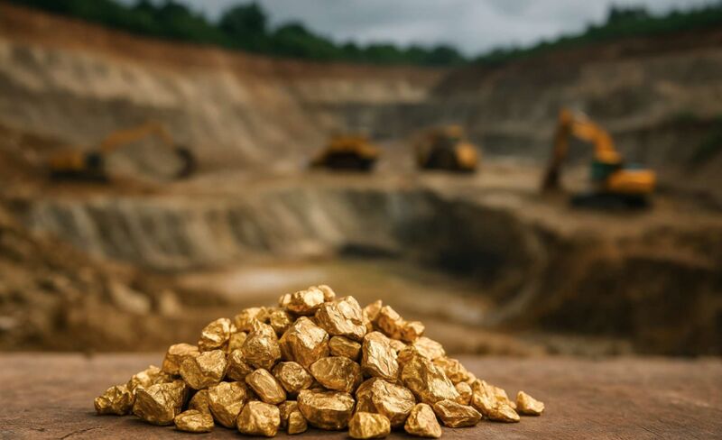 Gold nuggets from Kibalian mines